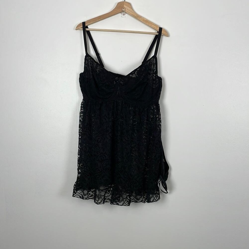 Adore Me Lingerie Cami set with G string lace adjustable straps Size 3X